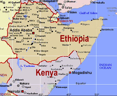 Kenya-Ethiopia-map